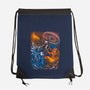 Fire And Thunder-none drawstring bag-alanside