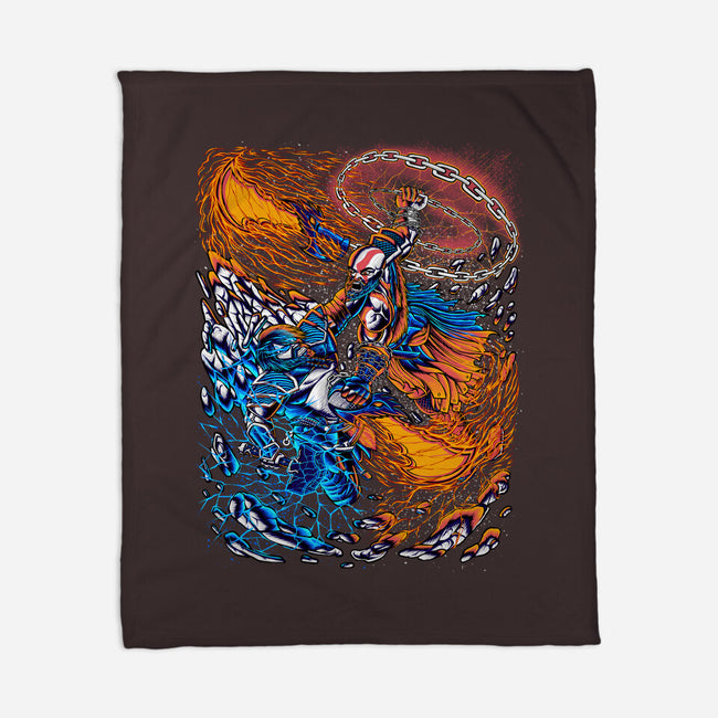 Fire And Thunder-none fleece blanket-alanside