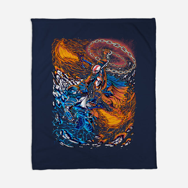 Fire And Thunder-none fleece blanket-alanside