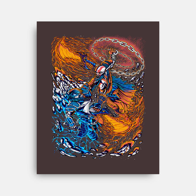 Fire And Thunder-none stretched canvas-alanside