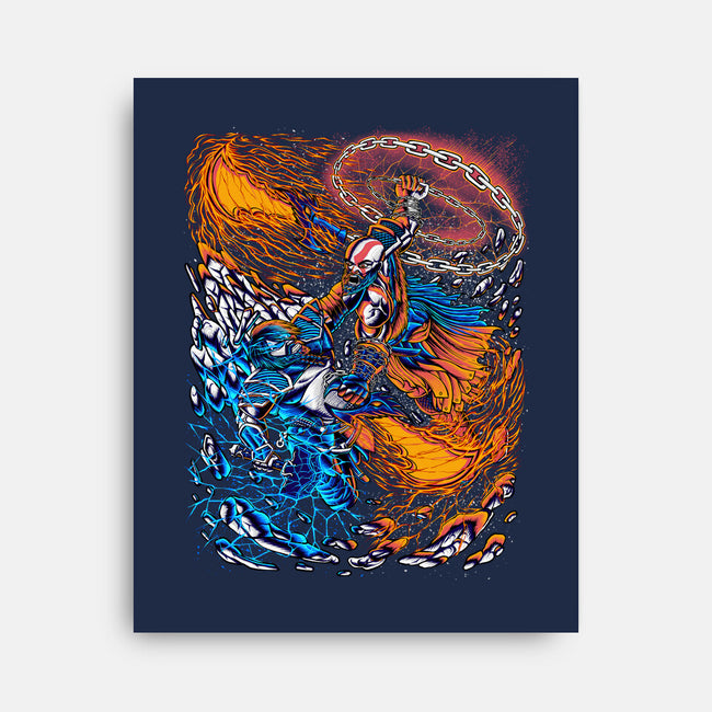 Fire And Thunder-none stretched canvas-alanside
