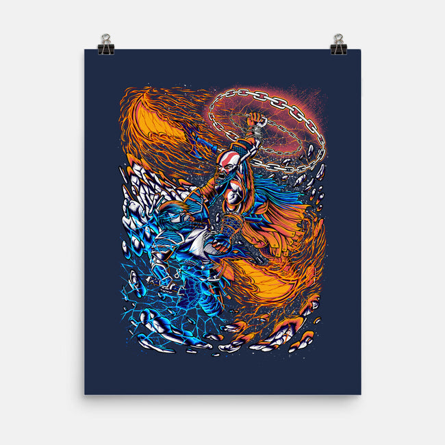 Fire And Thunder-none matte poster-alanside