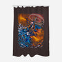 Fire And Thunder-none polyester shower curtain-alanside