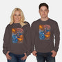 Fire And Thunder-unisex crew neck sweatshirt-alanside