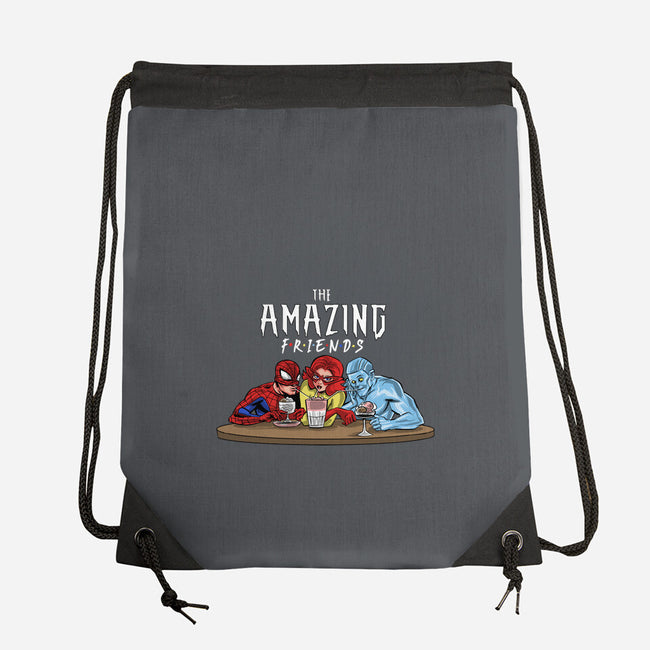 The Amazing Friends-none drawstring bag-zascanauta