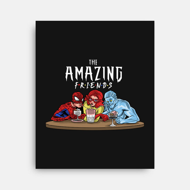 The Amazing Friends-none stretched canvas-zascanauta