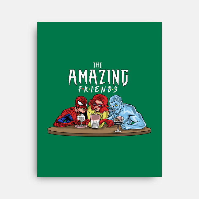 The Amazing Friends-none stretched canvas-zascanauta