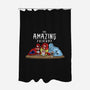 The Amazing Friends-none polyester shower curtain-zascanauta