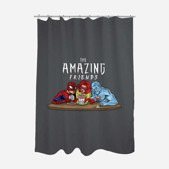 The Amazing Friends-none polyester shower curtain-zascanauta