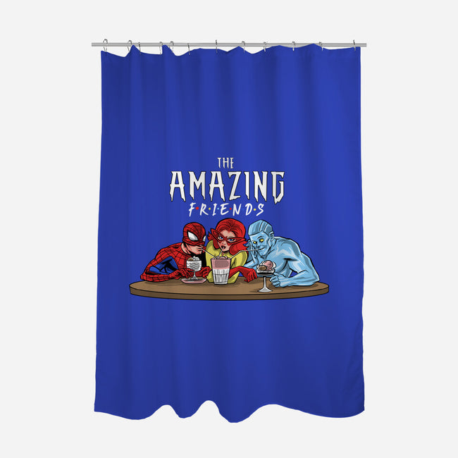 The Amazing Friends-none polyester shower curtain-zascanauta