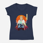 Kimetsu No Yaiba-womens v-neck tee-rondes