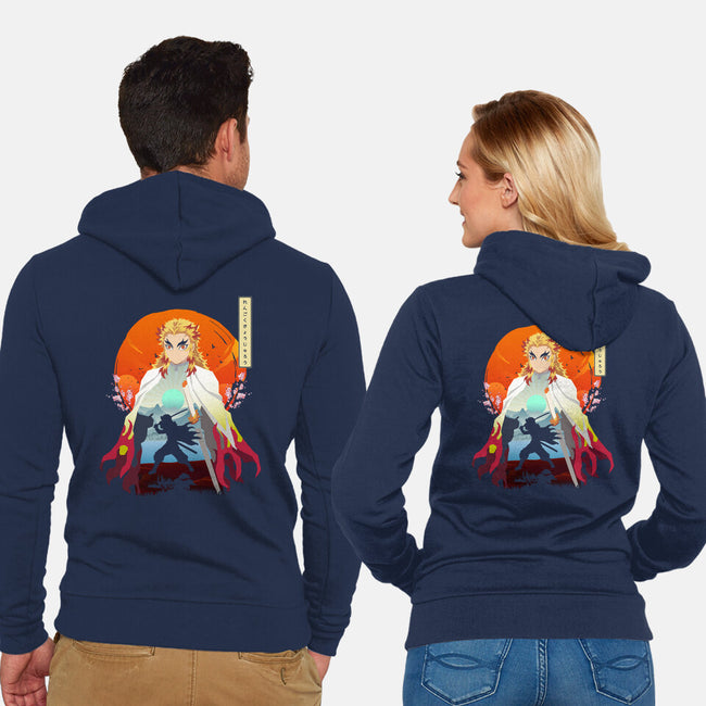 Kimetsu No Yaiba-unisex zip-up sweatshirt-rondes