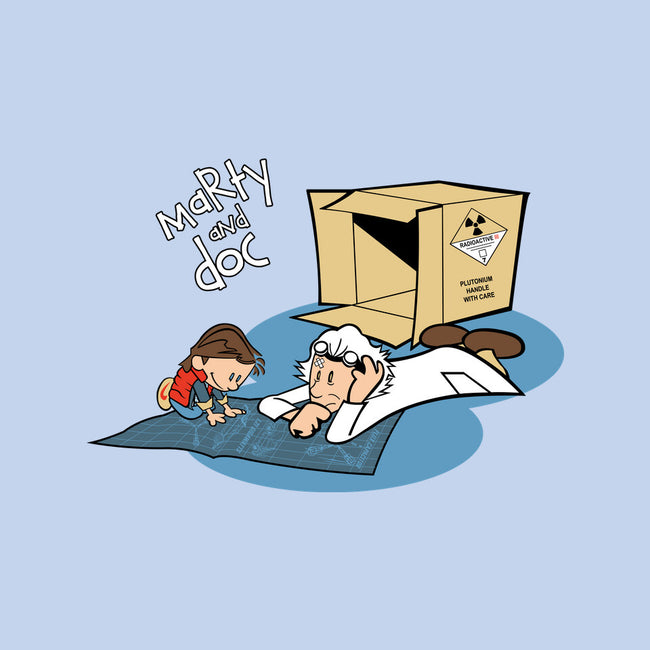 Marty & Doc-none removable cover w insert throw pillow-vtorgabriel