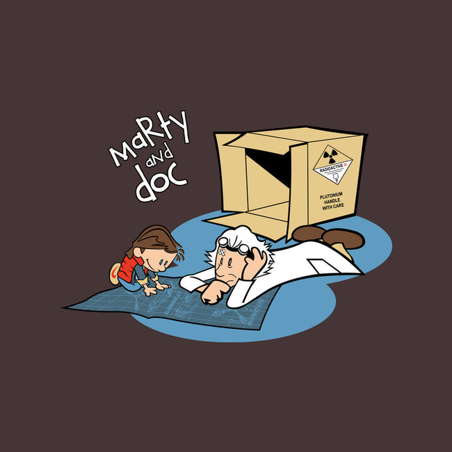 Marty & Doc-none removable cover w insert throw pillow-vtorgabriel