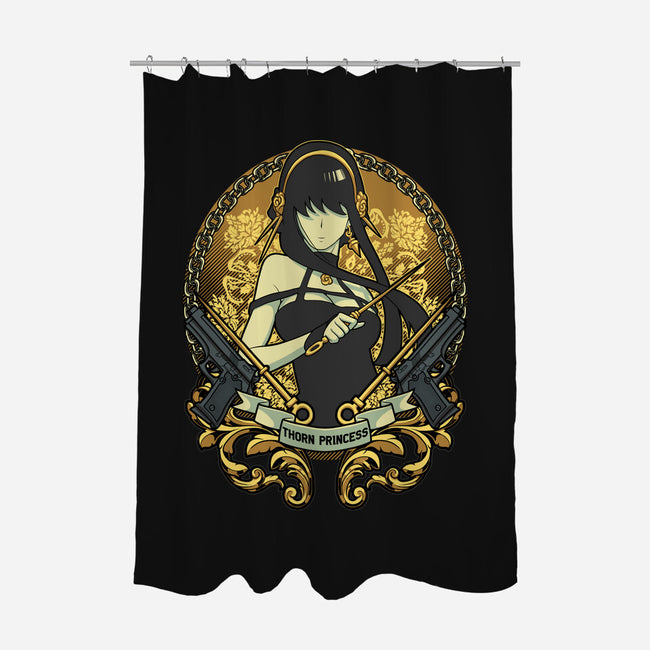 Thorn Princess-none polyester shower curtain-Astrobot Invention