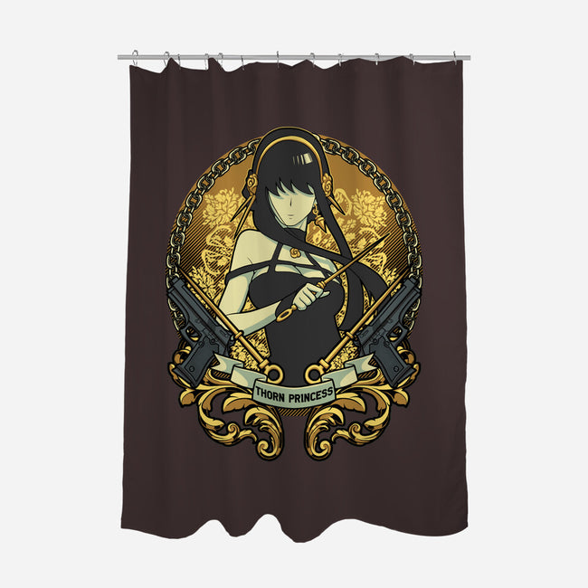 Thorn Princess-none polyester shower curtain-Astrobot Invention