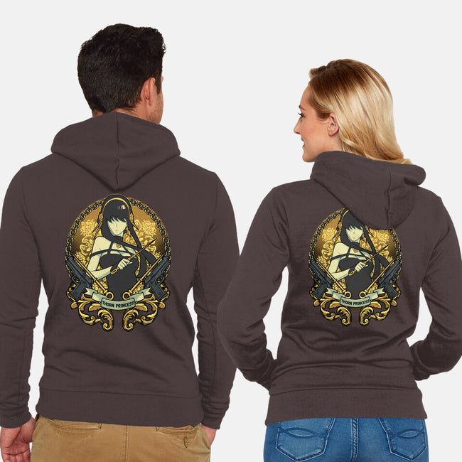 Thorn Princess-unisex zip-up sweatshirt-Astrobot Invention