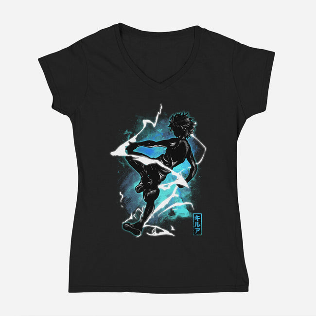 Cosmic Assassin-womens v-neck tee-fanfreak1