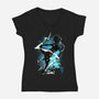 Cosmic Assassin-womens v-neck tee-fanfreak1
