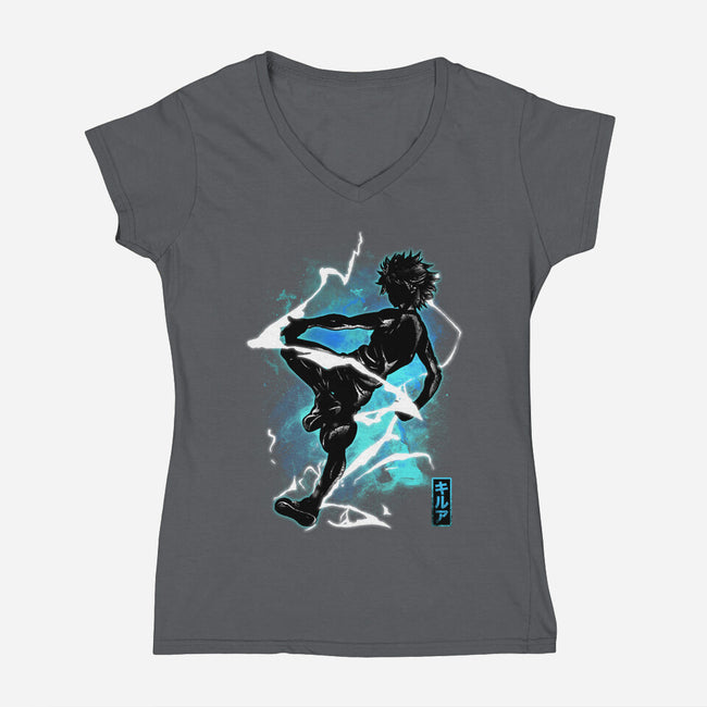 Cosmic Assassin-womens v-neck tee-fanfreak1