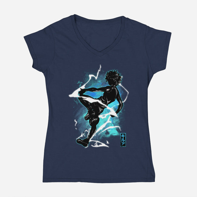 Cosmic Assassin-womens v-neck tee-fanfreak1