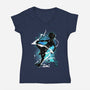 Cosmic Assassin-womens v-neck tee-fanfreak1