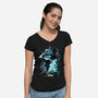 Cosmic Assassin-womens v-neck tee-fanfreak1