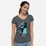Cosmic Assassin-womens v-neck tee-fanfreak1