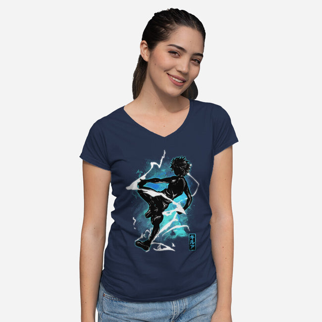 Cosmic Assassin-womens v-neck tee-fanfreak1