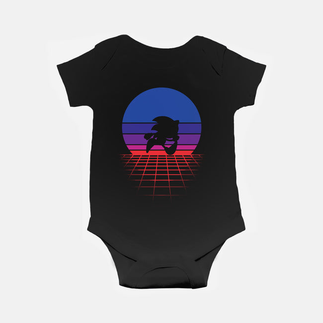 Sonic Wave-baby basic onesie-Ink-Mouse