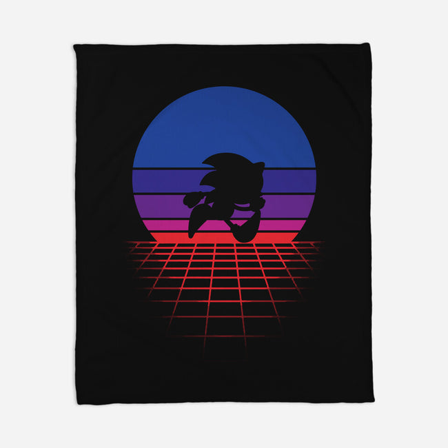Sonic Wave-none fleece blanket-Ink-Mouse