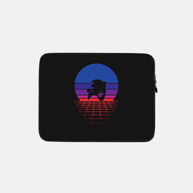 Sonic Wave-none zippered laptop sleeve-Ink-Mouse