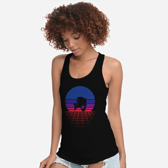 Sonic Wave-womens racerback tank-Ink-Mouse