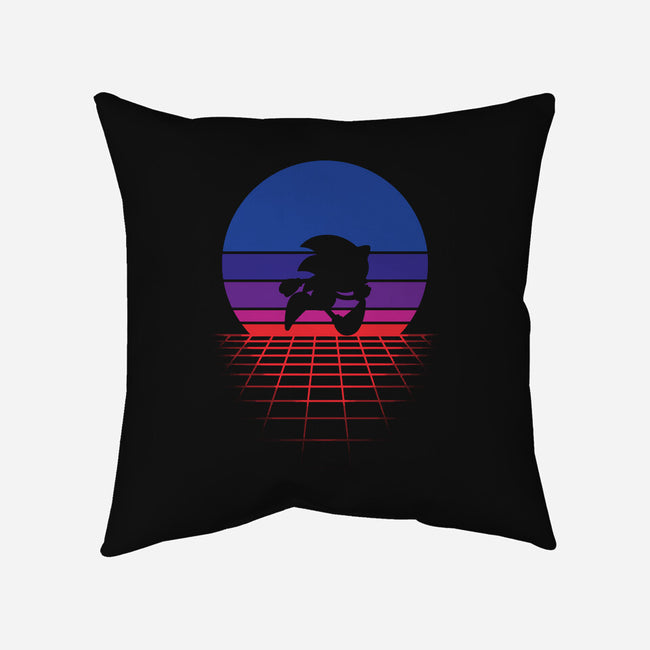 Sonic Wave-none removable cover w insert throw pillow-Ink-Mouse
