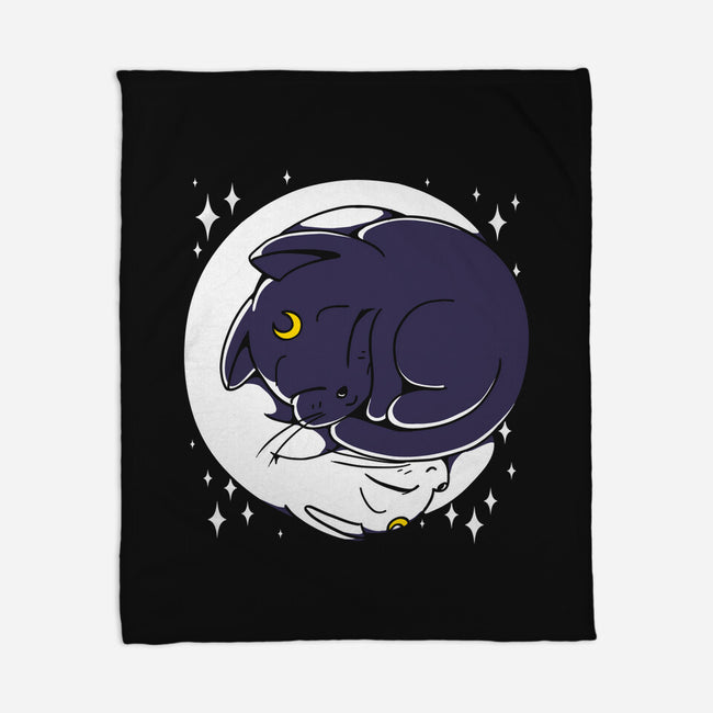 Sleeping Moon-none fleece blanket-estudiofitas