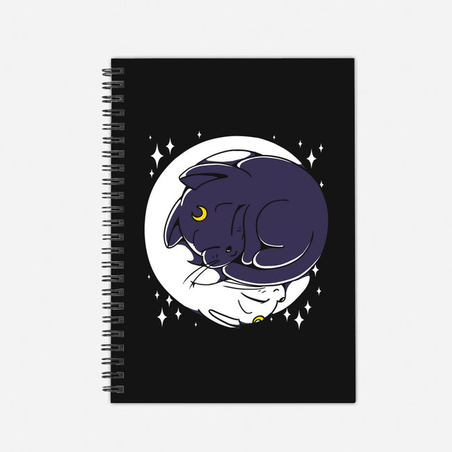 Sleeping Moon-none dot grid notebook-estudiofitas