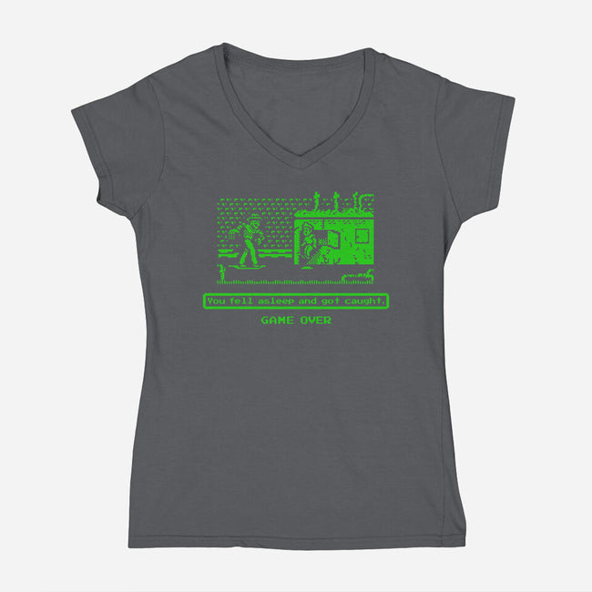 Nightmare Trail-womens v-neck tee-demonigote