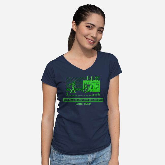 Nightmare Trail-womens v-neck tee-demonigote