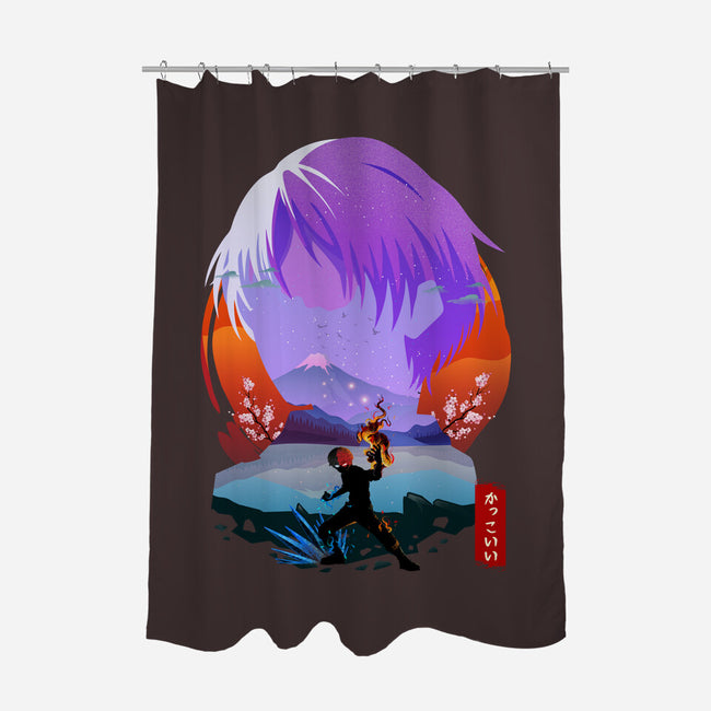 Shoto My Hero-none polyester shower curtain-bellahoang