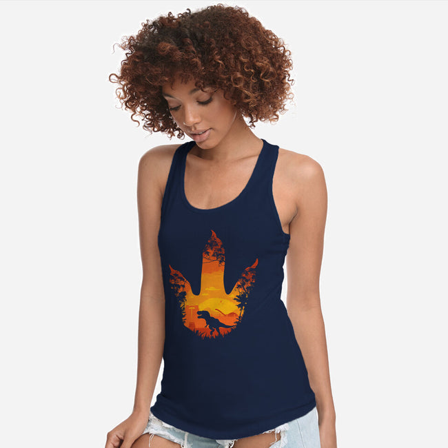 Future Footprints-womens racerback tank-dalethesk8er