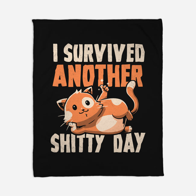 I Survived Another Day-none fleece blanket-koalastudio