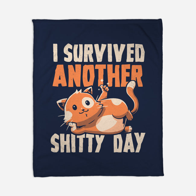 I Survived Another Day-none fleece blanket-koalastudio
