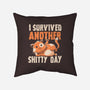I Survived Another Day-none removable cover w insert throw pillow-koalastudio