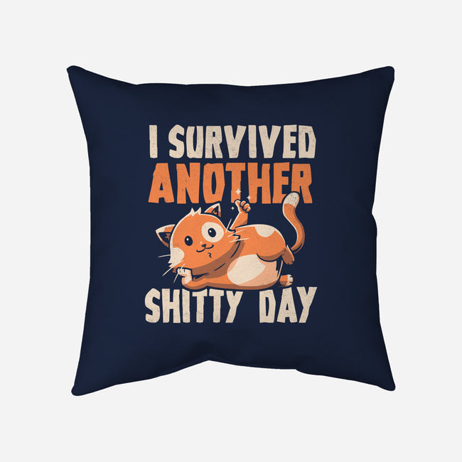 I Survived Another Day-none removable cover w insert throw pillow-koalastudio
