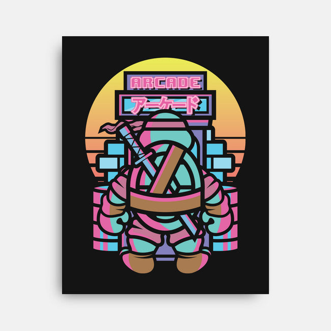 TMNT Arcade-none stretched canvas-jrberger