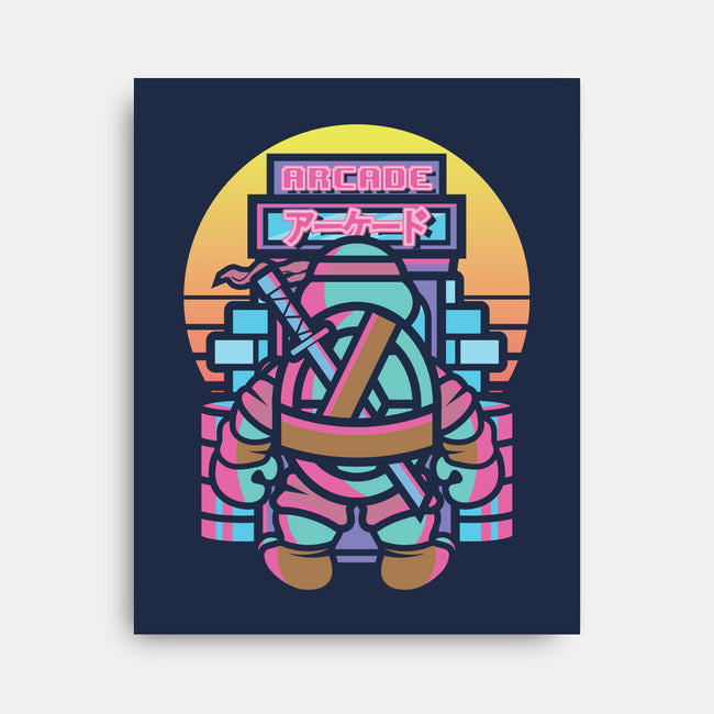 TMNT Arcade-none stretched canvas-jrberger