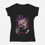 Samurai Extreme Power-womens v-neck tee-Nihon Bunka