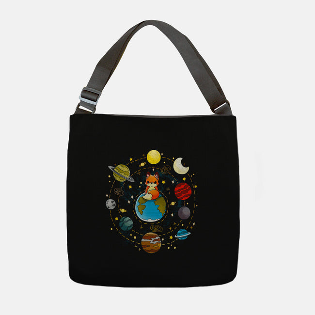 Fox Solar System-none adjustable tote bag-Vallina84