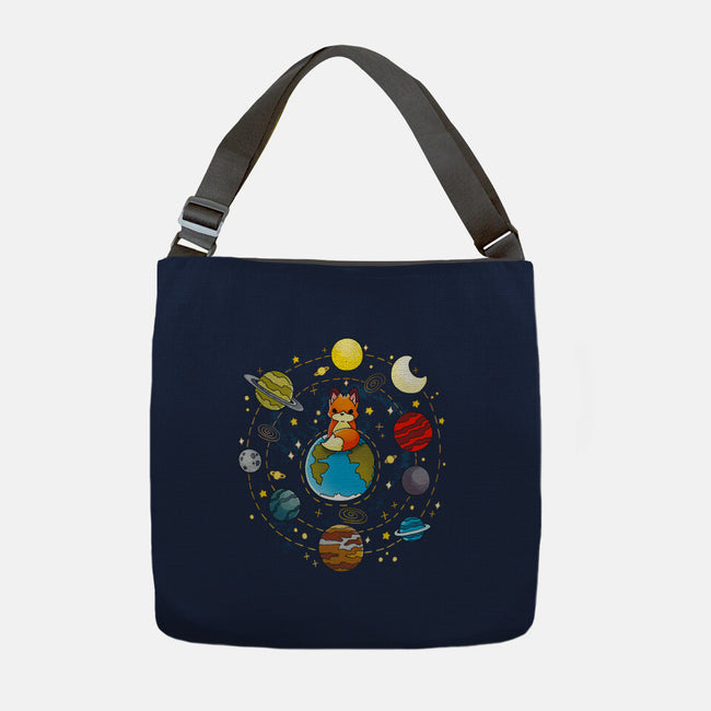 Fox Solar System-none adjustable tote bag-Vallina84