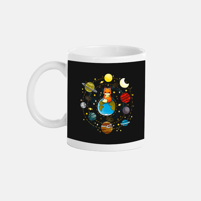Fox Solar System-none glossy mug-Vallina84